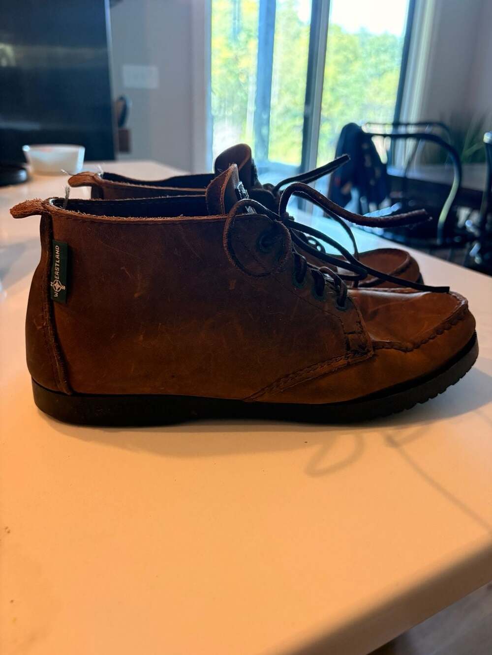 Eastland Seneca Brown Leather Moc Toe Chukka Boots